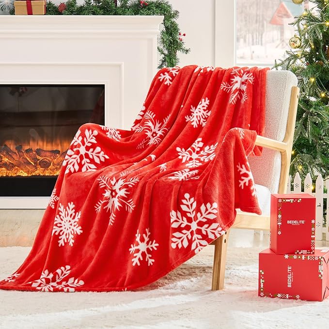 BEDELITE Christmas Throw Blanket– Cozy Holiday Blanket by BEDELITE