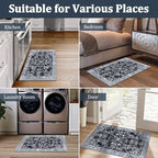 Yamaziot Washable Runner Rug 2x3 – Non Slip Small Entryway Rug Boho Floral Rug - Image 7