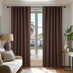 Deconovo Blackout Curtains, Thermal Insulated, W52 x L108 2 Panels, Back Tab by Deconovo