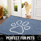 Smiry Dog Door Mat for Muddy Paws, Absorbent Dirt Trapper Non Slip Quick Dry - Image 7
