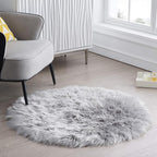 Ciicool Round Fur Fluffy Area Rug by CIICOOLHomeDeco
