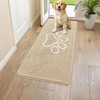 Smiry Dog Door Mat for Muddy Paws, Absorbent Dirt Trapper Non Slip Quick Dry by Smiry