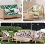 8Pcs Stretch Patio Cushion Covers, Outdoor Couch & Sofa Replacement Slipcovers - Image 9