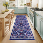 Runner Rug for Entryway: 2.6x8 Kitchen Rugs Non Slip Washable Ultra-Thin Soft by PLHXFRSoftAreaRugs