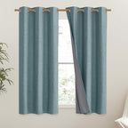 NICETOWN 100% Absolutely Blackout Linen Curtains - Image 2