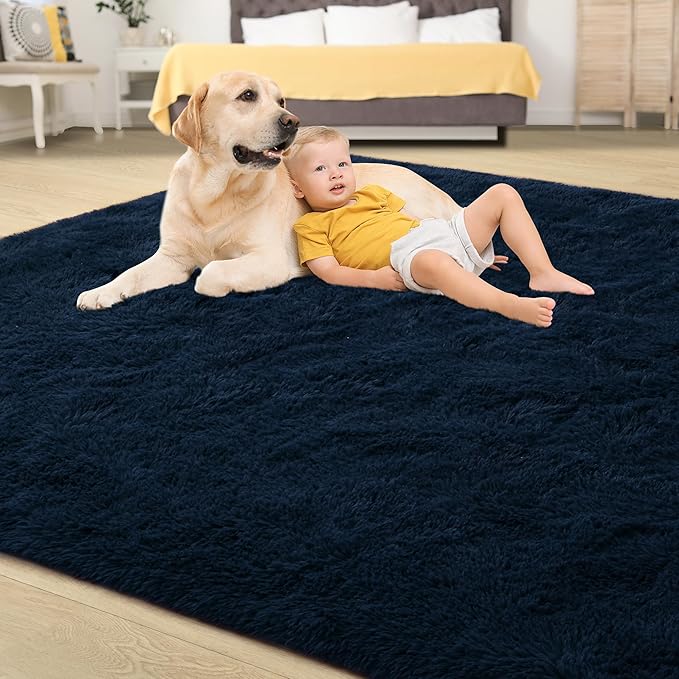 Tepook Fluffy Large Rugs for Living Room, Area Rug 6x9 Soft Carpet for Bedroom - Image 4
