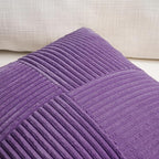 Fancy Homi 2 Packs Purple Lumbar Decorative Throw Pillow Covers 14x22 Inch - Image 3
