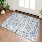 Lansny Modern Abstract Entryway Rug Indoor 2x3 Washable Rug Non-Slip Soft Small by lansny