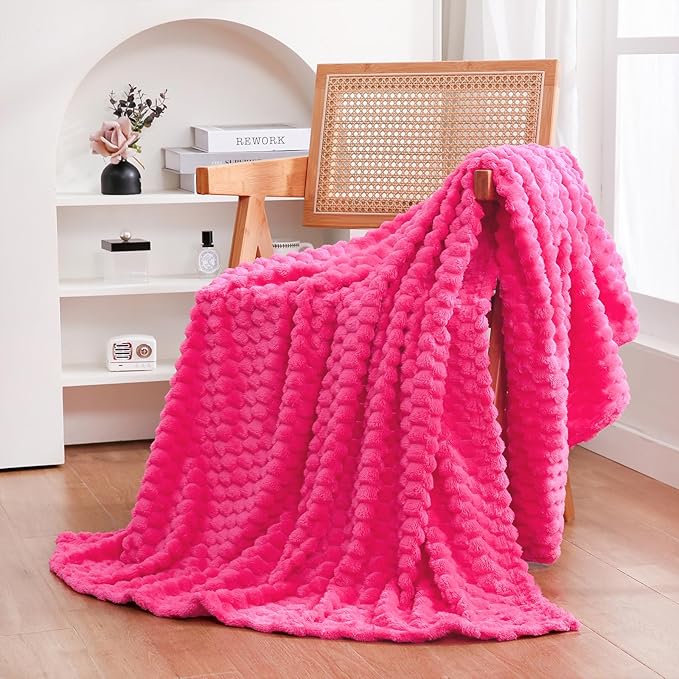 Hot Pink Throw Blanket 50"×70" inches Gifts - Image 2