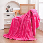 Hot Pink Throw Blanket 50"×70" inches Gifts - Image 2