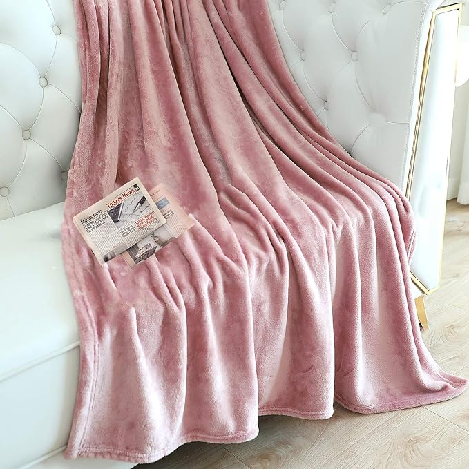TASTHROW Large Flannel Fleece Throw Blanket, 50×70 Inch - Image 2