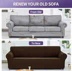Joccun Stretch Loveseat Couch Cover Slipcover, 1-Piece Sofa Cover - Image 6