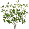 Artificial Plants Greenery Eucalyptus Stems Branches Plant for Home Decor，Faux Rustic Ficus Leaf Floral for Indoor Table Bathroom Bedroom Kitchen Decoration,Real Plastic Eucalytus Wedding Dcor（4PCS)