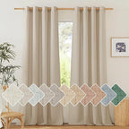 NICETOWN Thick Flax Linen Curtains by NICETOWN