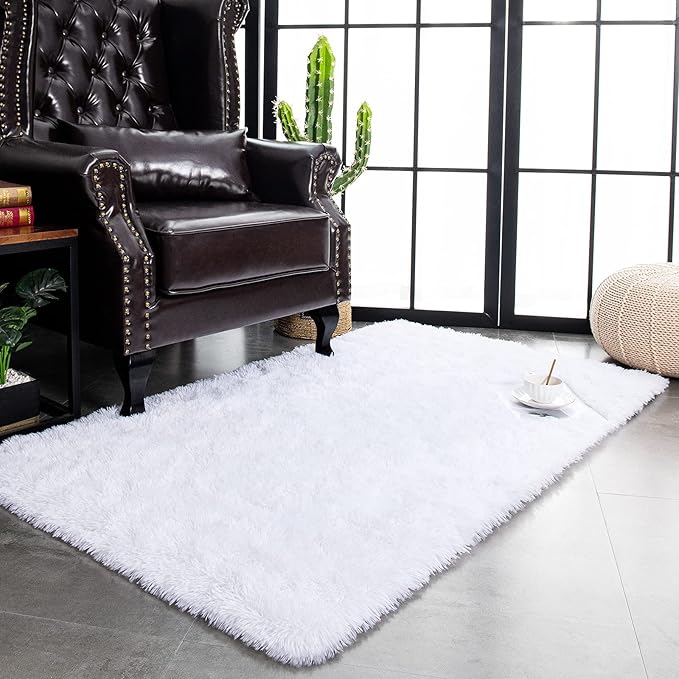 TWINNIS Super Soft Shaggy Rugs Fluffy Carpets, 5x8 Feet, Indoor Modern Plush - Image 5
