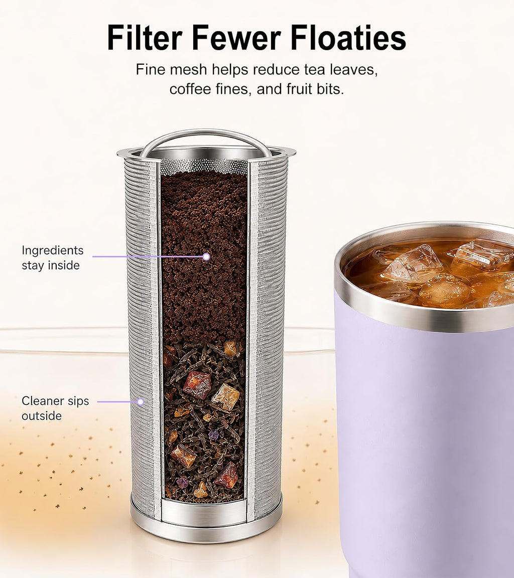 Cold Brew Maker & Infuser Lid Kit for Stanley Quencher H2.0 40oz