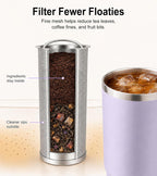 Cold Brew Maker & Infuser Lid Kit for Stanley Quencher H2.0 40oz