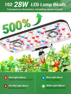 Growell Hydroponics Growing System, 17 Pods Large Indoor Garden with 2 Fans
