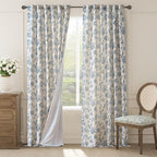 jinchan Lined Linen Floral Curtains by JINCHAN