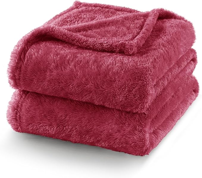 Exclusivo Mezcla Plush Fuzzy Fleece Bed Blanket Twin Size, Super Soft, Fluffy - Image 7
