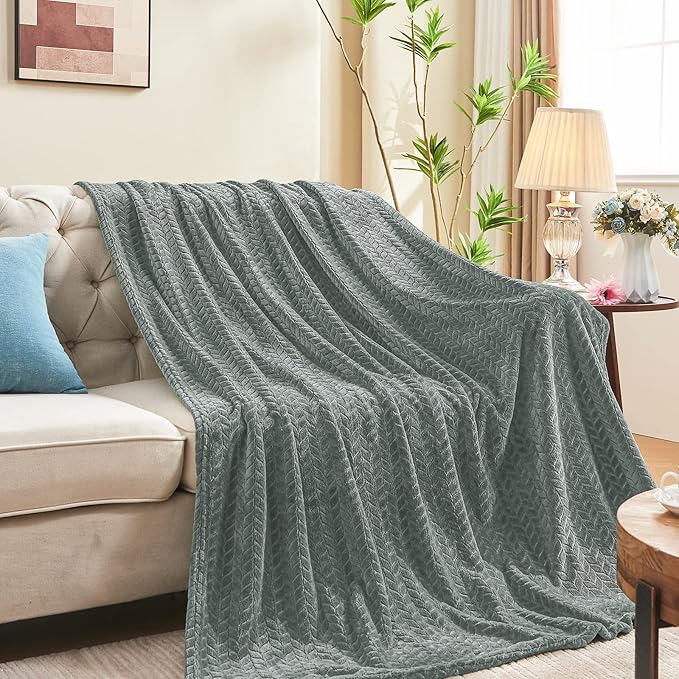 inhand Grey Fleece Queen Blanket - Image 5