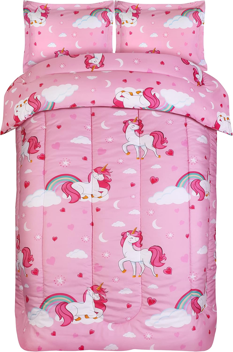 Utopia Bedding 3 Pc Kids Twin Comforter Set, Unicorn