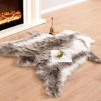 Carvapet Soft Fur Rugs Fake Reindeer Hide Area Rug Fluffy Faux Fur Carpet by Carvapet