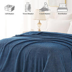 Whale Flotilla Queen Size Fuzzy Fleece Blanket - Image 8