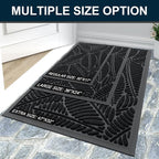 Colorxy Waterproof Doormat, Sturdy Natural Rubber Front Indoor Mat, Non Slip - Image 7