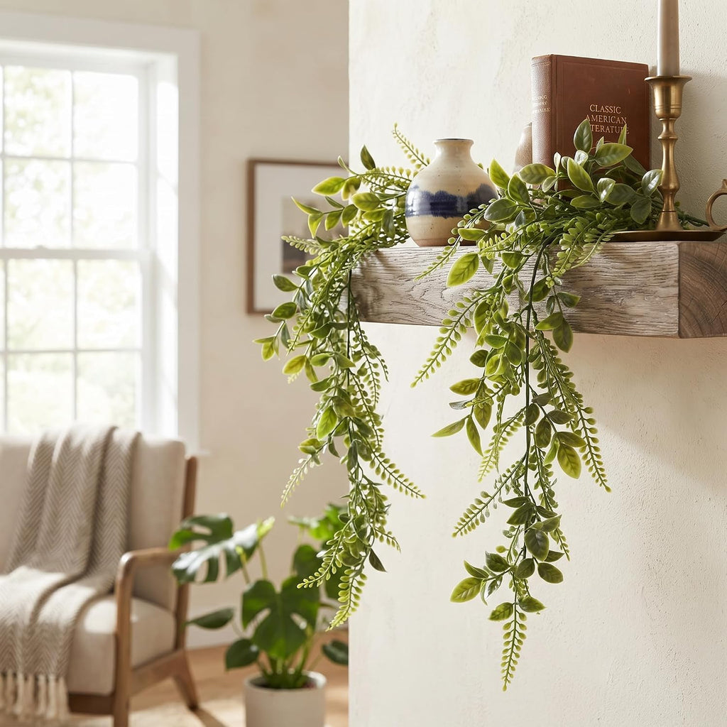 6 Pack 5.6 Ft Faux Greenery Vines, Artificial Hanging Plant Patio Decor