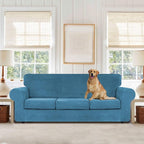 WEERRW 4 Pieces Velvet High Stretch Couch Covers - Image 2