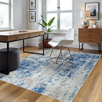 4x6 Area Rugs for Living Room Rug Washable: Abstract Rug for Dining Room - Image 3