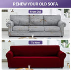 Joccun Christmas Stretch Couch Cover Slipcovers, 1-Piece Sofa Covers - Image 6