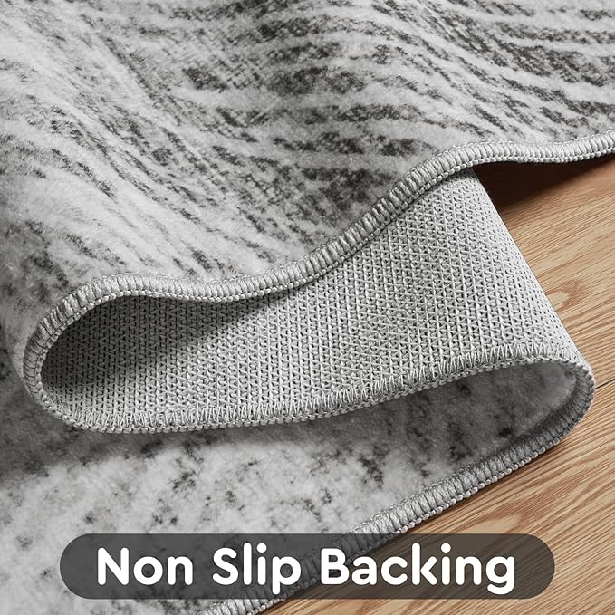 4x6 Rug Small Non Slip Area Rug Ultra Soft Machine Washable Low Pile Modern - Image 3
