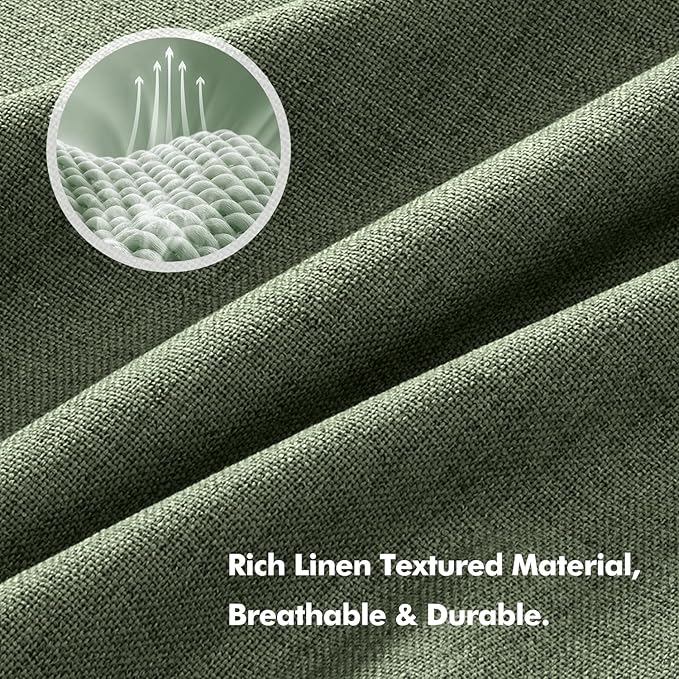 MIULEE 100% Blackout Linen Curtains - Image 3
