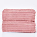BEDELITE Fleece Blanket Queen Size – 3D Ribbed Jacquard Soft and Warm - Image 9