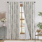 jinchan Blackout Floral Curtains by JINCHAN