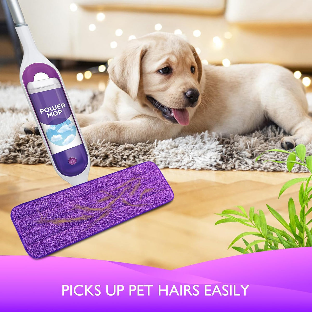 Reusable Power Mop Refill Pads Compatible with Swiffer PowerMop