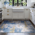 Washable Area Rugs 4'x6' Non-Slip Modern Abstract Soft - Image 3