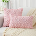 decorUhome Summer Throw Pillow Covers 20x20 Inch Set of 2, Soft Plush Faux Wool - Image 7
