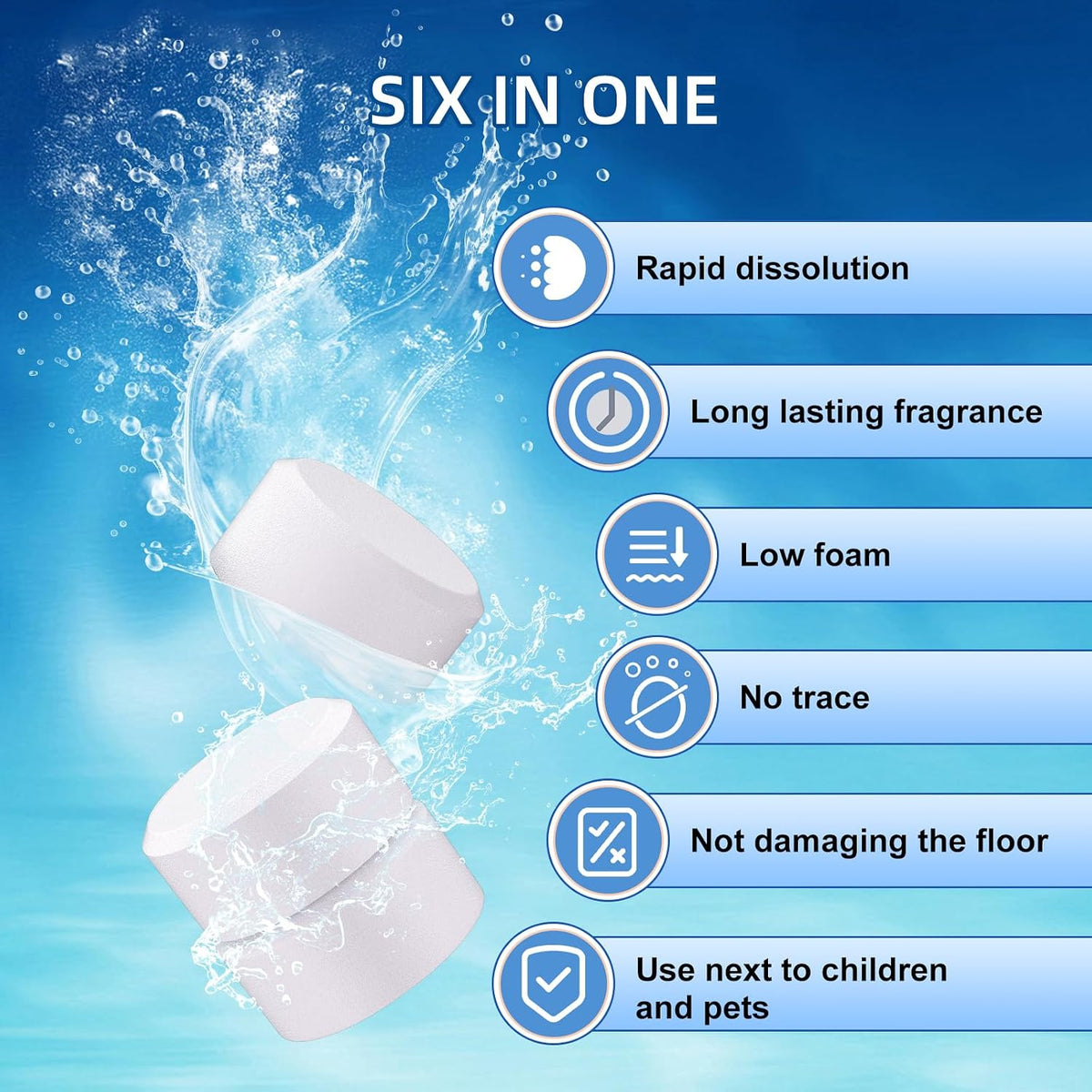 88PCS Lavender Floor Cleaning Solution Compatible with Tineco Vacuum Mop