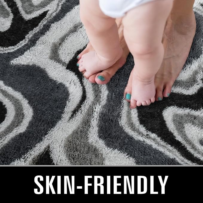 TWINNIS Super Soft Shaggy Rugs Fluffy Carpets, 4x5.9 Feet, Indoor Modern Plush - Image 3
