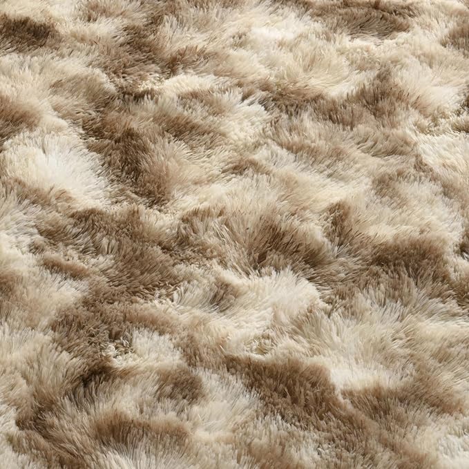 4x6 Ft Shag Area Rug for Bedroom Living Room, Tie-Dyed Ultra Soft Fluffy Furry - Image 8