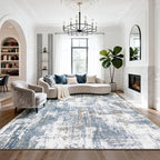 Washable Rugs 8x10 Area Rugs for Living Room, Modern Abstract Rugs for Bedroom by Srugn