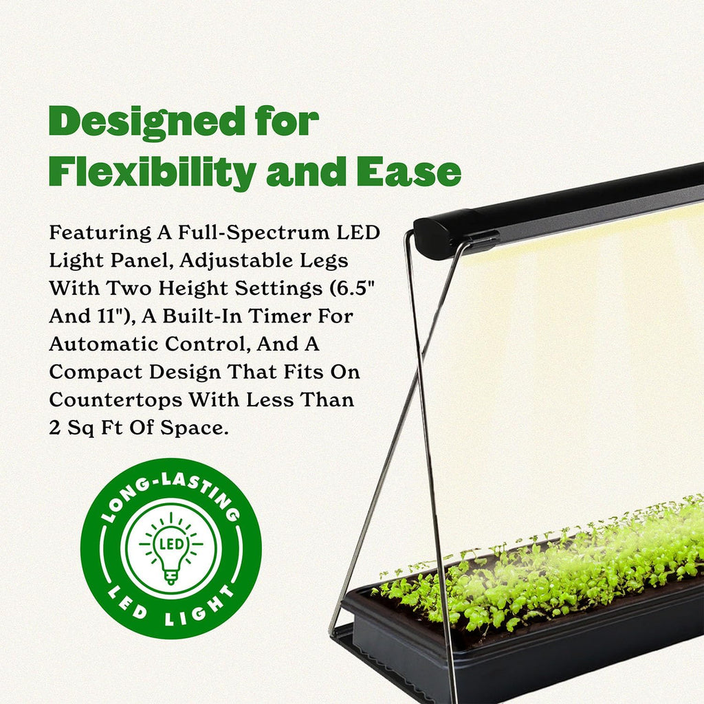 Seed Starting Grow Light - Full-Spectrum LED - Small