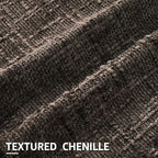 decorUhome Dark Brown Chenille Throw Pillow Covers 16x16 Set of 2 Textured Soft - Image 2
