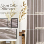 Nanspring Brownish Grey Linen Curtains - Image 3