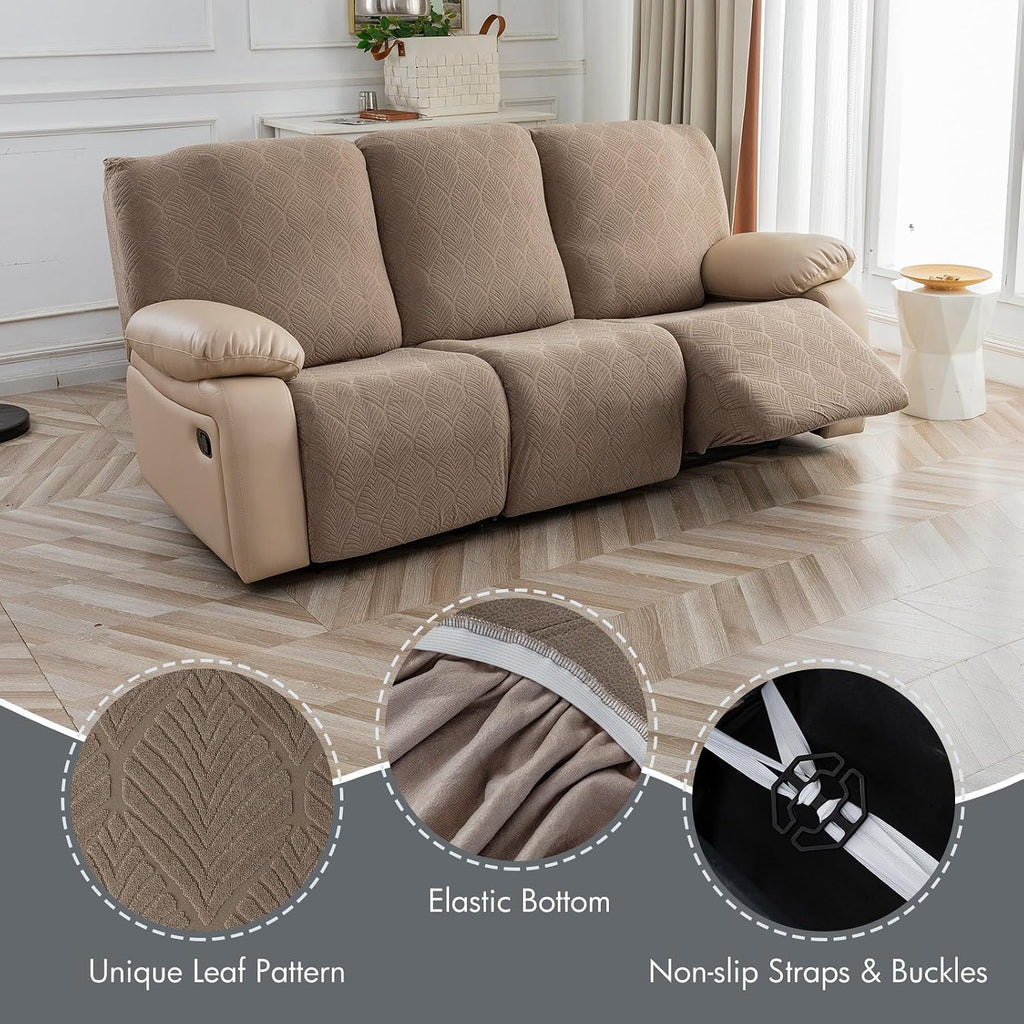 Waterproof Recliner Couch Cover Stretch Slipcover for Pets, 3 Seater
