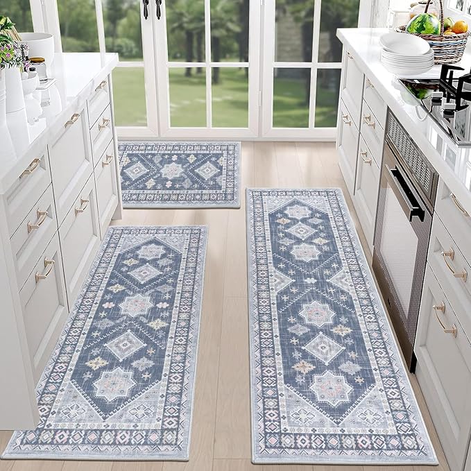 HEBE Boho Kitchen Rug Sets 3 Piece - Image 3