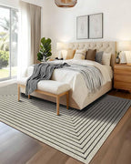 Latte&Fog 8x10 Area Rugs for Living Room, Large Beige Modern Abstract Washable - Image 3